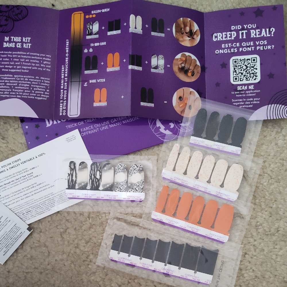 Color Street Midnight Sparkle Nail Wraps